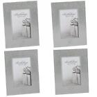 Silver Glitter & Mirror 4"x6" Photo Frame with Number - Choose Design