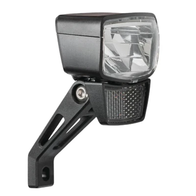 Faro delantero dinamo bicicleta 60 lux LED con reflector luz lateral AXA Nxt 60 Foto 1 de 4