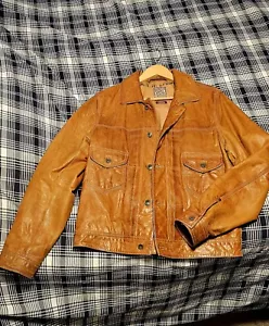 lucky brand Leather Jacket Lamb Medium Men - Picture 1 of 11