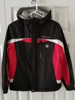 CHAQUETA CON CAPUCHA ZEROXPOSUR NIÑOS JÓVENES - Talla L (14/16) - Negra/Roja/Blanca Foto 1 de 4