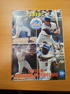 1979 New York Mets v REDS Program & Scorecard Unscored - Picture 1 of 4