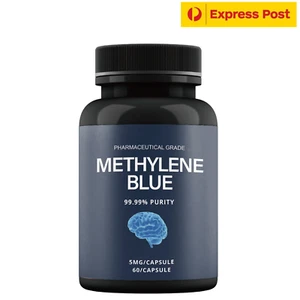 Methylene Blue 99.99 % Pure - 5 mg Capsules | 60 Count | CoA - Picture 1 of 4