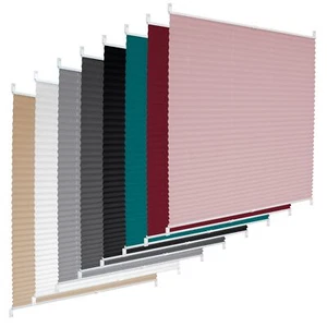 Plissee Jalousie Faltrollo Plisseerollo Klemmfix ohne Bohren 55x200 cm Bordeaux - Bild 1 von 8