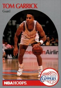 1990 Hoops #144 Tom Garrick  Los Angeles Clippers FREE SHIP