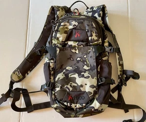 KILLIK K-1000 Camo Hunting Backpack Bag Water 2 Bottle Holders Ripstop Nylon - Picture 1 of 14