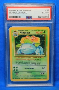 Juego Pokémon 1999 # 15 Venusaur - Holo PSA 6 EX-MT # 122653068 - Imagen 1 de 2