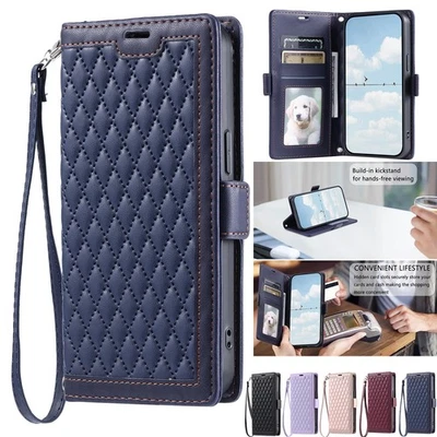 For Huawei Honor 400 X9c X6b P70 Pro P40 Leather Card Wallet Case Magnetic Cover - Image 1 of 4