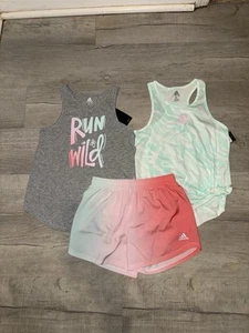 Adidas - 2 Tanks & Shorts - Size M (10/12) - NWT - Picture 1 of 1