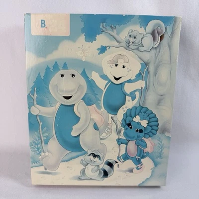 Puzzle BARNEY 24 piezas senderismo Baby Bop BJ completo vintage 1994 Milton Bradley Foto 1 de 4