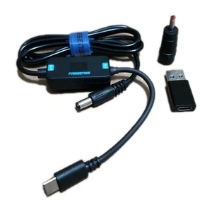 Farsense UC12 Black USB DC 5V to 12V LED Indicator Step-Up Power Cable Type C - Picture 1 of 4