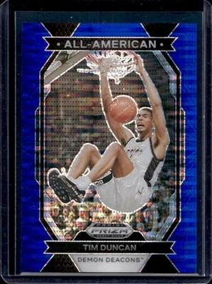 Prizm Draft Picks Collegiate Tim Duncan All American Blue Pulsar #27/99 2024 Foto 1 de 2