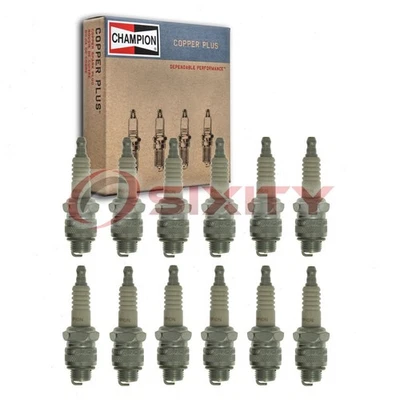 12 pc Champion Copper Plus Spark Plugs for 1936 Packard Model 1408 Ignition qe - Image 1 of 4