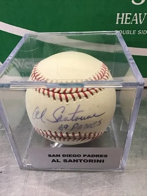 Al Santorini  1969 Padres Signed Autographed BASEBALL - Image 1 of 3