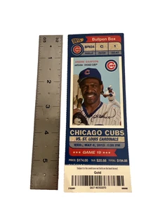 Chicago Cubs vs St Louis Cardinals 5/8/2013 Wrigley Fld Full Ticket Andre Dawson - Picture 1 of 3