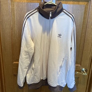 Adidas Men’s Adicolor Classics Beckenbauer Track Jacket Brown 2x XXL - Picture 1 of 10