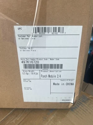 Xerox Original Part Number 497K16720 Hole Punch Module 2/4 - Image 1 of 4