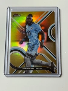 2022 Topps Finest MLS Gold Refractor #72 Romain Metanire 13/50 - Picture 1 of 2