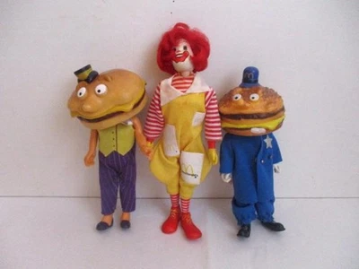 3 Muñecas Figura de Acción Remco McDonald's De Colección-Ronald/Oficial Big Mac/Alcalde McCheese Foto 1 de 4