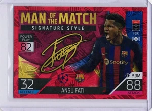 Ansu Fati 2022-23 Topps Match Attax Man of The Match Signature Style Red - Picture 1 of 2