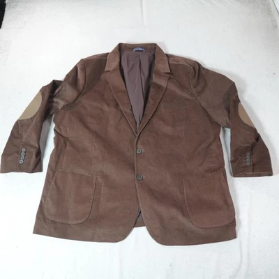 Chaqueta Lands End Para Hombres 58 Larga Tostada Pana Western Blazer Parche en el Codo Foto 1 de 4