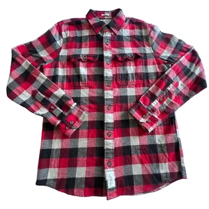 Abercrombie & Fitch Mens Flannel Shirt Plaid Muscle Fit M Outdoor Cabincore - Picture 1 of 8