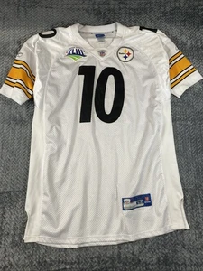 Pittsburgh Steelers #10 Holmes Football Reebok Jersey Size 54 Superbowl XLIII - Picture 1 of 9