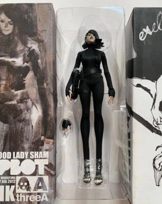 Figura Coleccionables ThreeA 3A Popbot Lady Sham Versión Negra 1/6 Nueva En Stock Foto 1 de 4