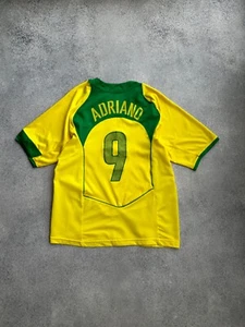 Vintage Nike Brasilien Nationalmannschaft 04/05 Total90 Adriano 9 Trikot - Bild 1 von 11