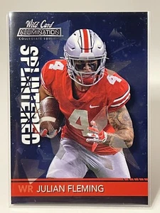 2021 Wildcard Splitterkarte #ANSP-23 Julian Fleming WR Ohio State Buckeyes - Bild 1 von 2