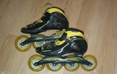 Powerslide Skates X Jr. Swings on Wings Speedskates 39 inkl. Frame & 90er Rollen - Bild 1 von 2