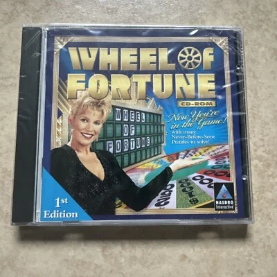 WHEEL OF FORTUNE by Hasbro PC CD-ROM 1st Edition Video Game 1999 New Sealed! - Image 1 of 4