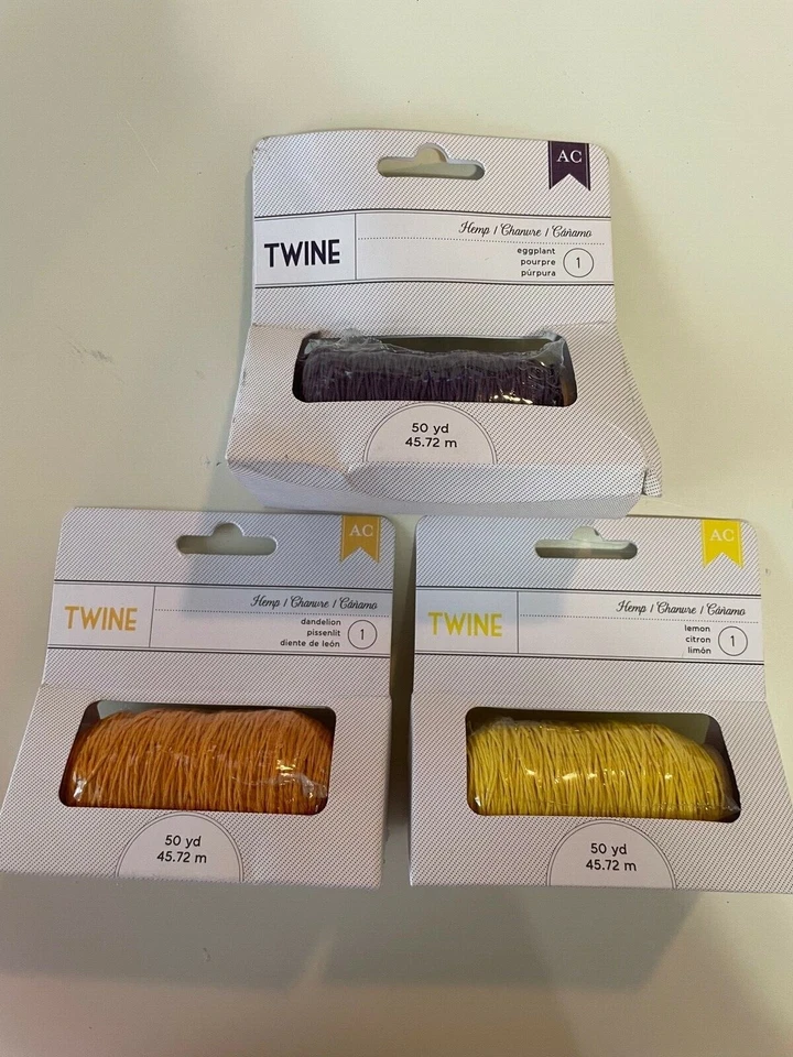 Cordel de cáñamo American Crafts 50 yardas en cada álbum de recortes artesanías (tú eliges el color) Foto 1 de 4