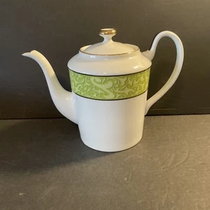 Tetera de porcelana fina verde Elise rara colección Michael Weems usada en excelente estado - Imagen 1 de 12