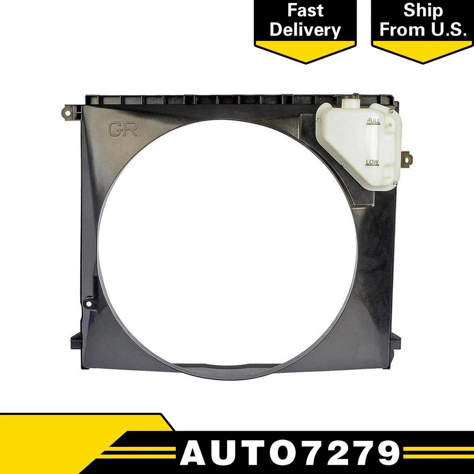 Botella de desbordamiento de fluido de radiador Dorman y cubierta del ventilador para Toyota Tacoma 2011 2012 Foto 1 de 3