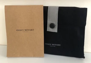 Issey Miyake Men’s Black Cosmetic Toiletries Pouch Cotton Wash Bag NEW - Picture 1 of 5