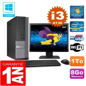PC DELL 7020 SFF Core I3-4130 RAM 8GB Disco 1 TB WiFi W7 Schermo 22" - Foto 1 di 4