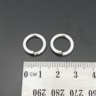 Sterling Silver 925 Open Jump Rings Heavy Lot of 2 - 14mm x 2mm JumpRings