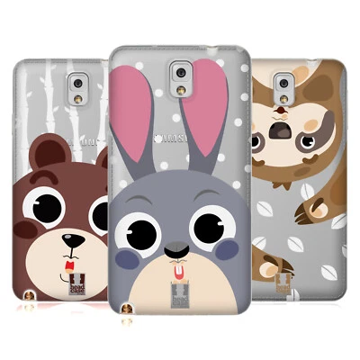HEAD CASE DESIGNS CUTE ANIMAL FACES SOFT GEL CASE FOR SAMSUNG PHONES 2 - Image 1 of 4