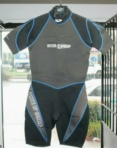 Dive N Surf 3/2 MM Neoprene Skin Diving Suit Wetsuit Black & Gray Adult Size L - Picture 1 of 8