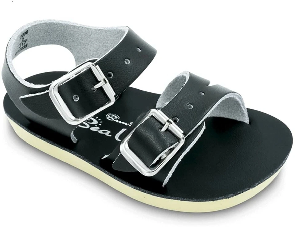 New Sun-San Salt Water Sandals,water safe Sea Wee style, black , infant 3,NWT - Image 1 of 1