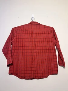 VTG Viyella XXL Red Black Checkered Shirt 80% Cotton 20% Wool Classic Button-Up  - Picture 1 of 6