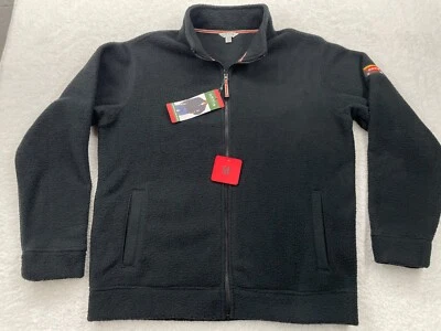 Orvis Mens Size Medium Full Zip Sherpa Fleece Jacket Black New With Tags - Image 1 of 4
