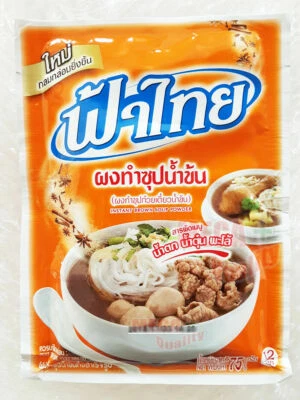 Condimento en polvo para hacer fideos picantes tailandeses Nam-Tok, guisado marca Fah Thai 80 g Foto 1 de 3