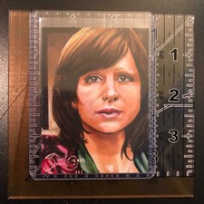 Hinterland Mali Harries DI Mared Rhys 1/1 hand drawn sketch card aceo 