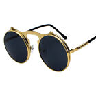 Vintage Retro Flip-up Lens Steampunk Men Woman - Cool Sunglasses Round Glasses