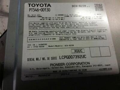 Audio Equipment Radio Display And Receiver Am-fm-cd Fits 11-14 SCION TC 285917 - Image 1 of 4