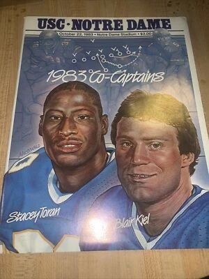1983 Notre Dame USC College Football Program - Image 1 of 4