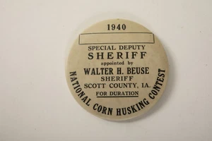 1940 Special Deputy Sheriff (B1C-3) Badge (JSF6) Scott County Iowa Obsolete - Picture 1 of 6