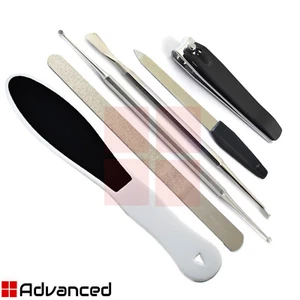 Chiropody Nail Care Tools Kit Finger Nail Cutter Diamond Deb Nail File Curettes  - Picture 1 of 9