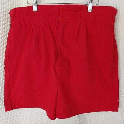Pantalones Cortos Vintage Willow Bay Rojo con Cintura Elástica con Volantes Talla Mediana  Foto 1 de 4